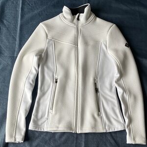 Spyder Women's Encore Full Zip Fleece White Outdoor Jacket, Size Small
